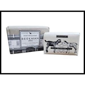 NEW Beekman 1802 Soap Bar BUNDLE Honey Oats Scrub 9oz Pure Goat Milk 3.5oz NIP